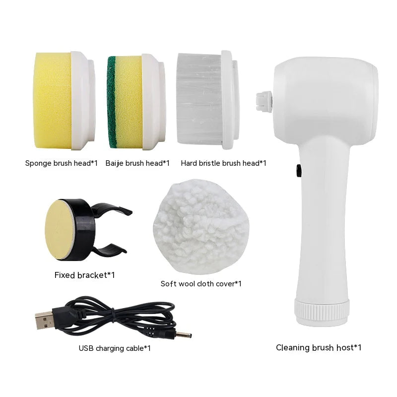 Electric Multifunctional Plastic Cleansing Brush Household Kitchen