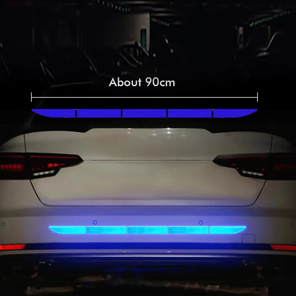 Car Rear Trunk Reflective Stripes Self-Adhesive Reflective Tape Warning Reflective Tape for Auto Trunk Decorate Accessories