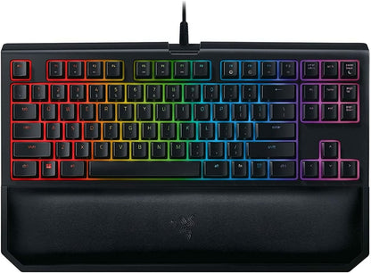 Blackwidow TE Chroma V2 TKL Tenkeyless Mechanical Gaming Keyboard: Orange Key Switches, Tactile & Silent, Chroma RGB Lighting, Magnetic Wrist Rest, Programmable Macros, Classic Black