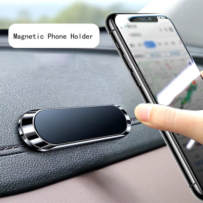 Simple Mini Strip Shape Magnetic Car Phone Holder Car Accessories 9*2.4MMN40 Strong Magnetic Magnets Nano-Markless Glue